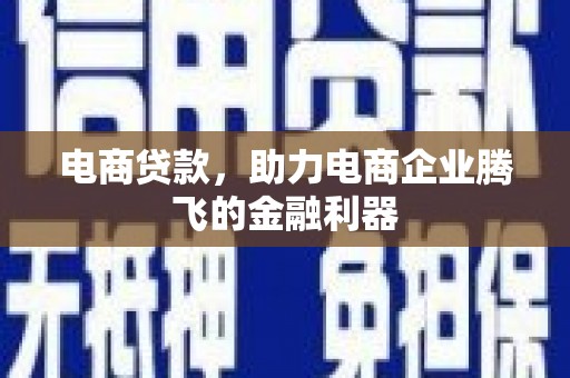 普宁电商贷款，助力电商企业腾飞的金融利器