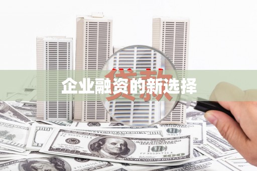 普宁企业融资的新选择