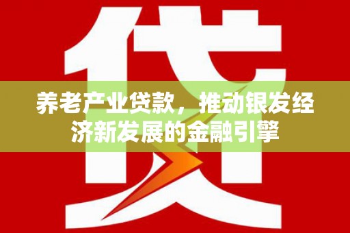 普宁养老产业贷款，推动银发经济新发展的金融引擎