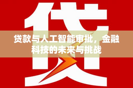 普宁贷款与人工智能审批，金融科技的未来与挑战