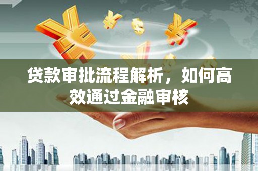 普宁贷款审批流程解析，如何高效通过金融审核