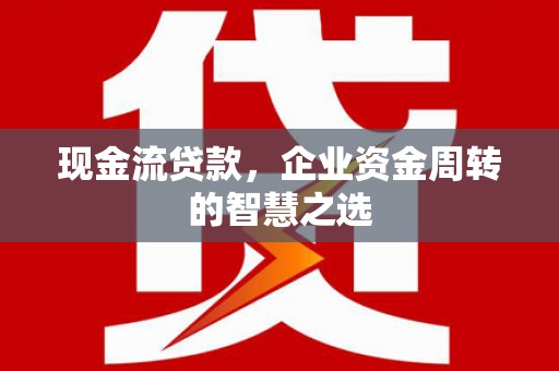 普宁现金流贷款，企业资金周转的智慧之选