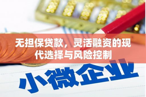 普宁无担保贷款，灵活融资的现代选择与风险控制