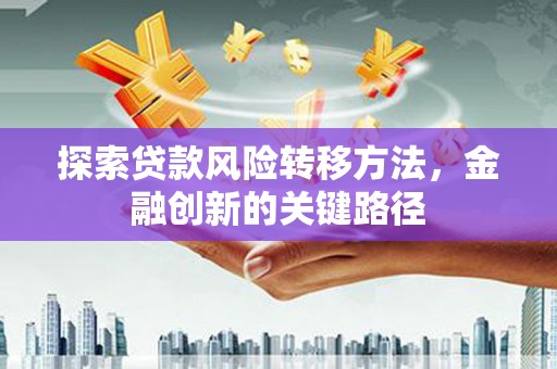 普宁探索贷款风险转移方法，金融创新的关键路径