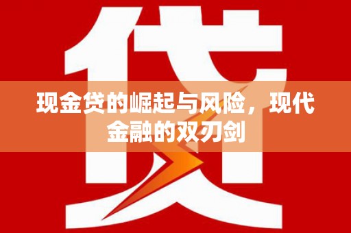 普宁现金贷的崛起与风险，现代金融的双刃剑