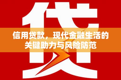 普宁信用贷款，现代金融生活的关键助力与风险防范