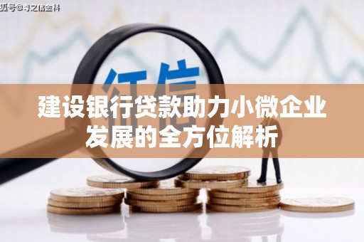 普宁建设银行贷款助力小微企业发展的全方位解析