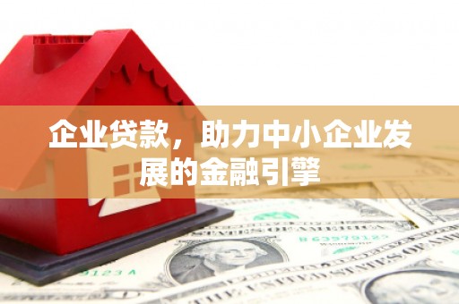 普宁企业贷款，助力中小企业发展的金融引擎