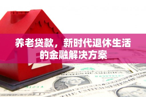 普宁养老贷款，新时代退休生活的金融解决方案