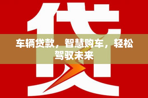 普宁车辆贷款，智慧购车，轻松驾驭未来