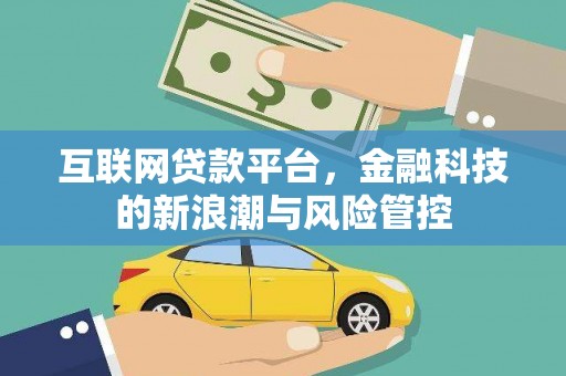 普宁互联网贷款平台，金融科技的新浪潮与风险管控