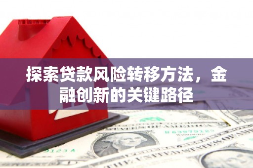 普宁探索贷款风险转移方法，金融创新的关键路径